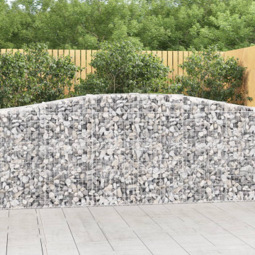 Coșuri gabion arcuite 2 buc, 400x50x100/120 cm fier galvanizat - Img 1