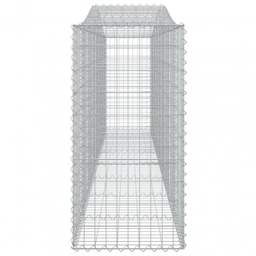 Coșuri gabion arcuite 2 buc, 400x50x100/120 cm fier galvanizat - Img 6