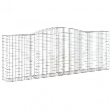 Coșuri gabion arcuite 2 buc, 400x50x140/160 cm, fier galvanizat - Img 3