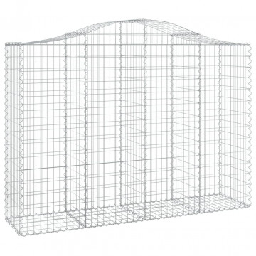 Coșuri gabion arcuite 3 buc, 200x50x140/160cm, fier galvanizat - Img 3