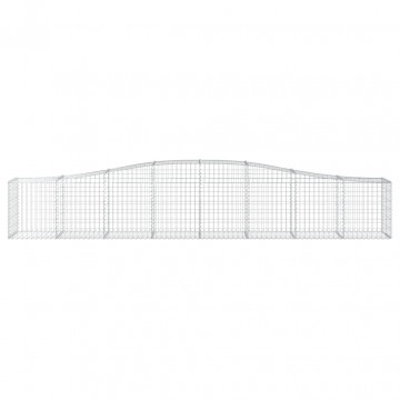 Coșuri gabion arcuite 3 buc, 400x50x60/80 cm, fier galvanizat - Img 4