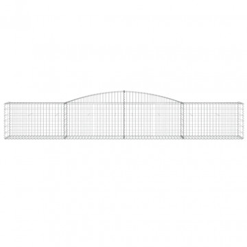 Coșuri gabion arcuite 3 buc, 400x50x60/80 cm, fier galvanizat - Img 4