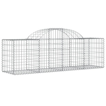 Coșuri gabion arcuite 5 buc, 200x50x60/80 cm, fier galvanizat - Img 3