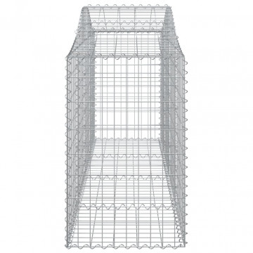 Coșuri gabion arcuite 5 buc, 200x50x80/100 cm, fier galvanizat - Img 6