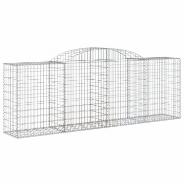 Coșuri gabion arcuite 6 buc, 300x50x100/120 cm, fier galvanizat - Img 3