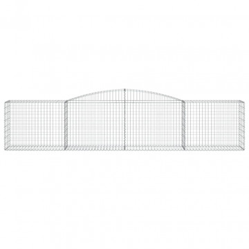 Coșuri gabion arcuite 7 buc, 400x50x80/100 cm, fier galvanizat - Img 4