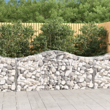 Coșuri gabion arcuite 8 buc, 200x50x80/100 cm, fier galvanizat - Img 1
