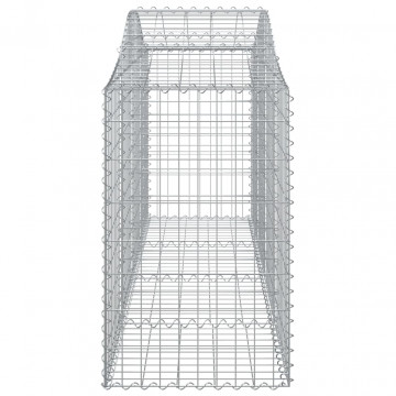 Coșuri gabion arcuite 8 buc, 200x50x80/100 cm, fier galvanizat - Img 6