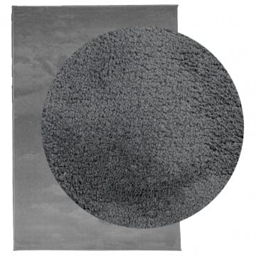 Covor „OVIEDO”, fire scurte, antracit, 200x280 cm - Img 3
