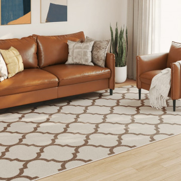 Covor cu fire scurte, multicolor, 190x300 cm, anti-alunecare - Img 1