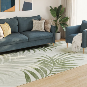 Covor cu fire scurte, multicolor, 190x300 cm, anti-alunecare - Img 3