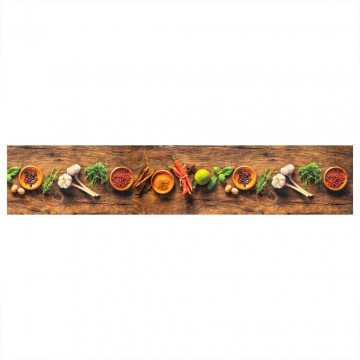 Covor de bucătărie lavabil Spices, 60x300 cm, catifea - Img 2