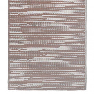 Covor de exterior, maro, 120x180 cm, PP - Img 4