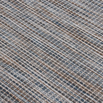 Covor de exterior, maro şi albastru, 200x280 cm, țesătură plată - Img 6