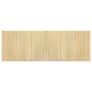 Covor dreptunghiular, natural deschis, 70x200 cm, bambus - Img 2