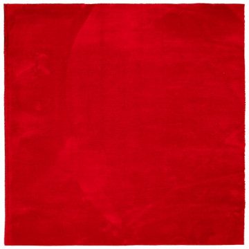 Covor HUARTE, fir scurt, moale și lavabil, roșu, 120x120 cm - Img 2