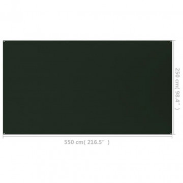Covor pentru cort, verde închis, 250x550 cm, HDPE - Img 7