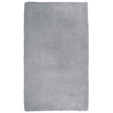 Covor shaggy cu pom înalt, NAVARRA, gri argintiu, 60x100 cm - Img 2