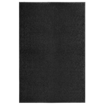 Covoraș de ușă lavabil, negru, 120 x 180 cm - Img 1