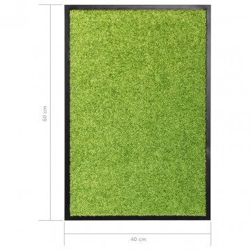 Covoraș de ușă lavabil, verde, 40 x 60 cm - Img 5