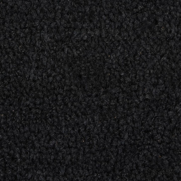 Covoraș de ușă, negru, 60x90 cm, fibre de cocos - Img 6