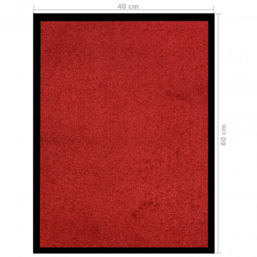 Covoraș intrare, roșu, 40x60 cm - Img 5