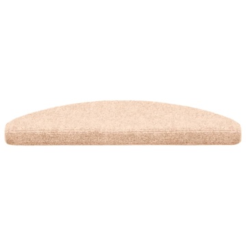 Covorașe scară autoadezive 30 buc crem 65x21x4 cm - Img 3