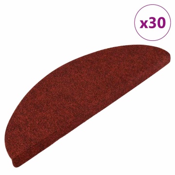 Covorașe scară autoadezive 30 buc Roșu 56x17x3 cm - Img 1