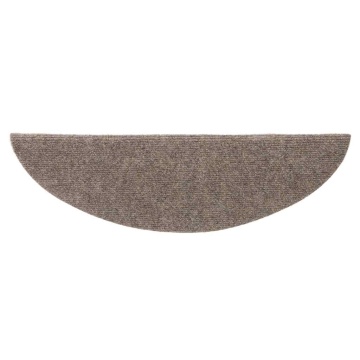 Covorașe scări autoadezive 15 buc crem 65x21x4 cm stil punch - Img 4