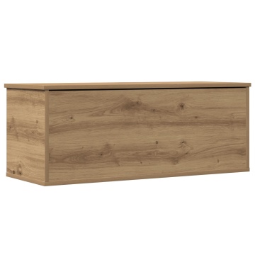 Cufăr de depozitare din stejar handmade 90x35x35 cm din lemn compus - Img 4
