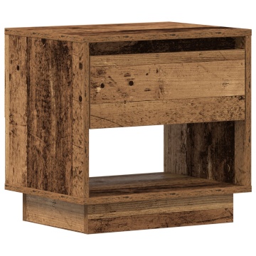 Cufăr de nopate din lemn vechi 45x34x44 cm, lemn compozit - Img 2