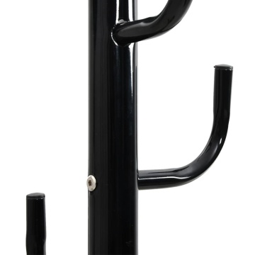 Cuier de haine, negru, 183 cm, fier vopsit electrostatic - Img 6