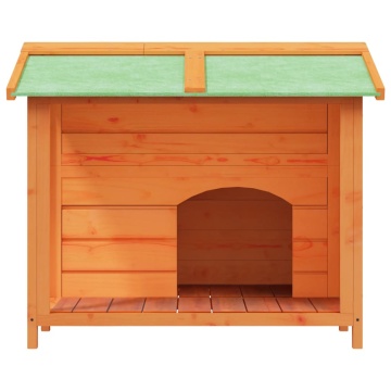 Cușcă de câine, maro, 96x87x80,5 cm, lemn masiv pin - Img 3