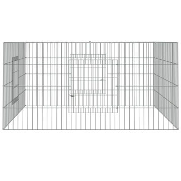 Cușcă pentru iepuri, 110x110x55 cm, fier galvanizat - Img 3