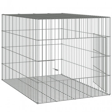 Cușcă pentru iepuri, 78x54x54 cm, fier galvanizat - Img 4