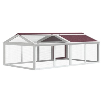 Cușcă pentru mișcare cafeniu 200x112,5x74 cm lemn masiv de pin - Img 5