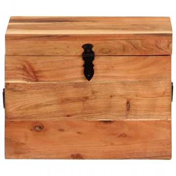 Cutie de depozitare, 39x28x31 cm, lemn masiv de acacia - Img 2