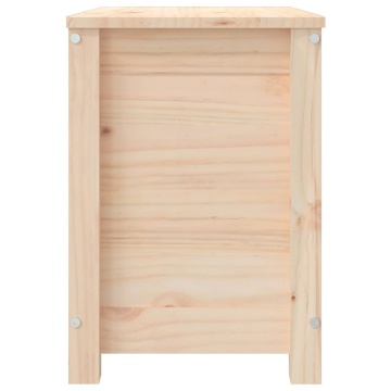 Cutie de depozitare, 60x32x45,5 cm, lemn masiv de pin - Img 5