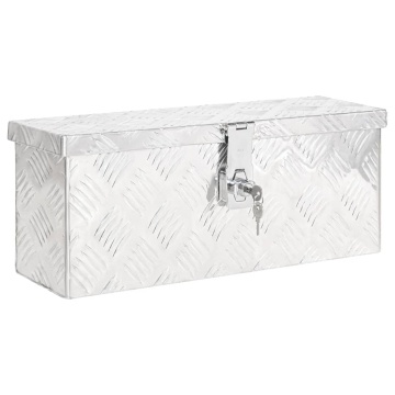 Cutie de depozitare, argintiu, 50x15x20,5 cm, aluminiu - Img 1