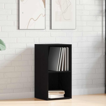 Cutie de depozitare LP Stejar negru 71x34x36 cm Lemn prelucrat - Img 1
