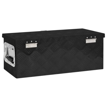 Cutie de depozitare, negru, 60x23,5x23 cm, aluminiu - Img 4