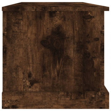 Cutie de depozitare, stejar afumat, 70x40x38 cm, lemn prelucrat - Img 6