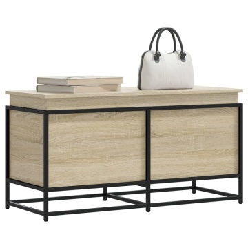 Cutie depozitare stejar sonoma 100x40x51,5 cm lemn prelucrat - Img 1