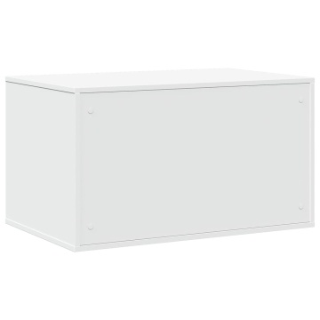 Cutie litieră pisici alb 80x50x45 cm lemn prelucrat - Img 6
