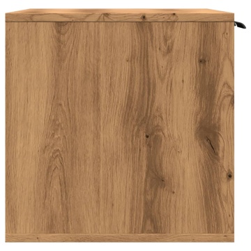 Cutie litieră pisici stejar artizanal 80x50x45cm lemn prelucrat - Img 5