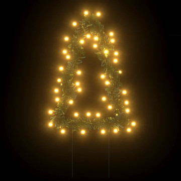 Decor brad cu lumini de Crăciun cu țăruși 3 buc. 50 LED 30 cm - Img 3