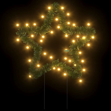 Decor stele luminoase de Crăciun cu țăruși 3 buc. 50 LED 29 cm - Img 3