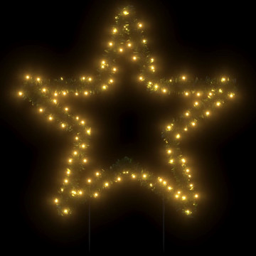 Decorațiune stea cu lumini de Crăciun cu țăruși, 115 LED, 85 cm - Img 3