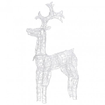 Decorațiuni reni de Crăciun, 3 buc., 60x16x100 cm, acril - Img 3