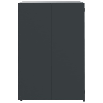 Depozitare coș gunoi roți 3 coșuri antracit 207x79x117 cm oțel - Img 5